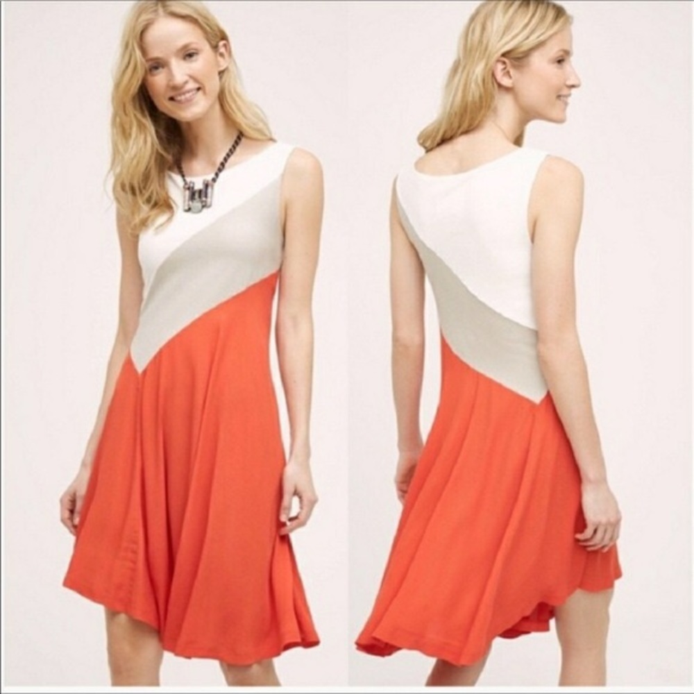 Anthropologie Maeve Asymmetrical Dress